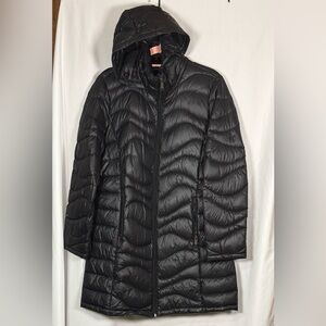 Andrew Marc Women's Black Quilted Hooded Jacket